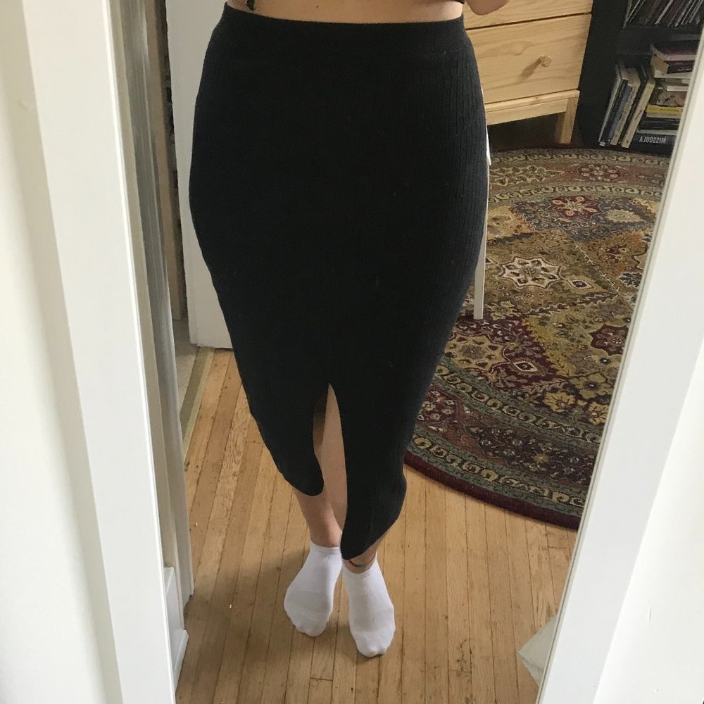 Free People Knit Skirt (Skyline Midi Skirt)